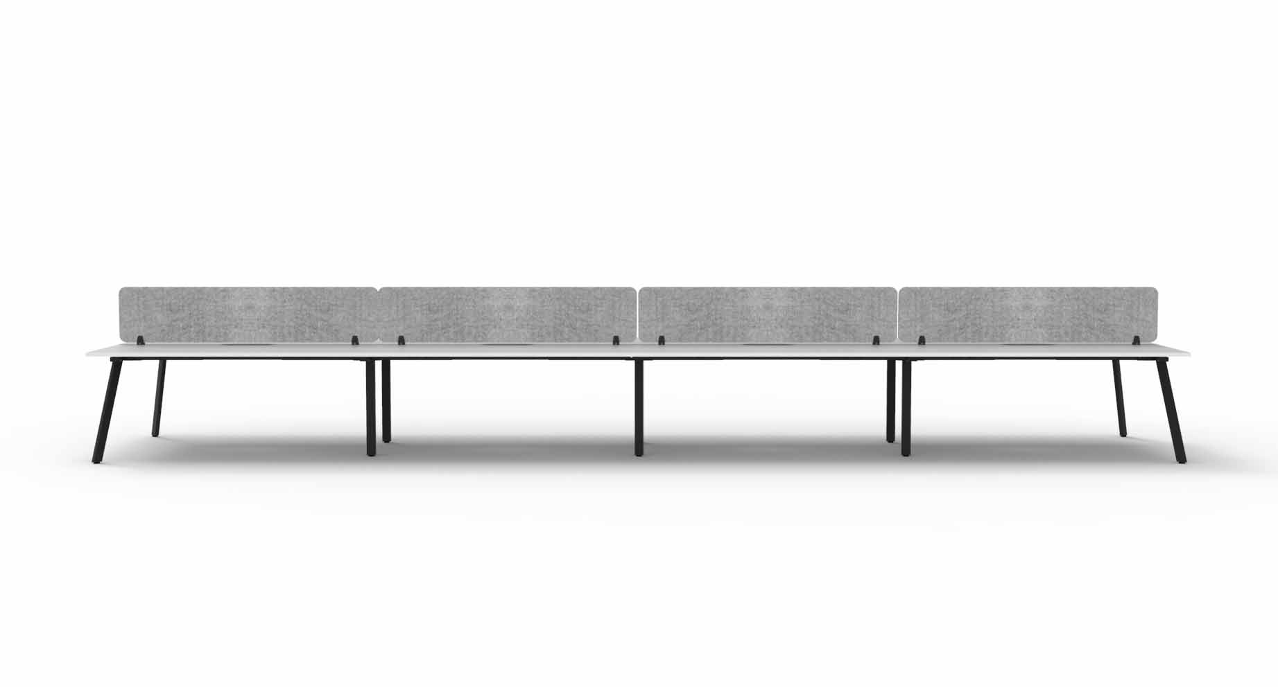 Eternity 8 Person Double Sided Workstation - with Eco Screen